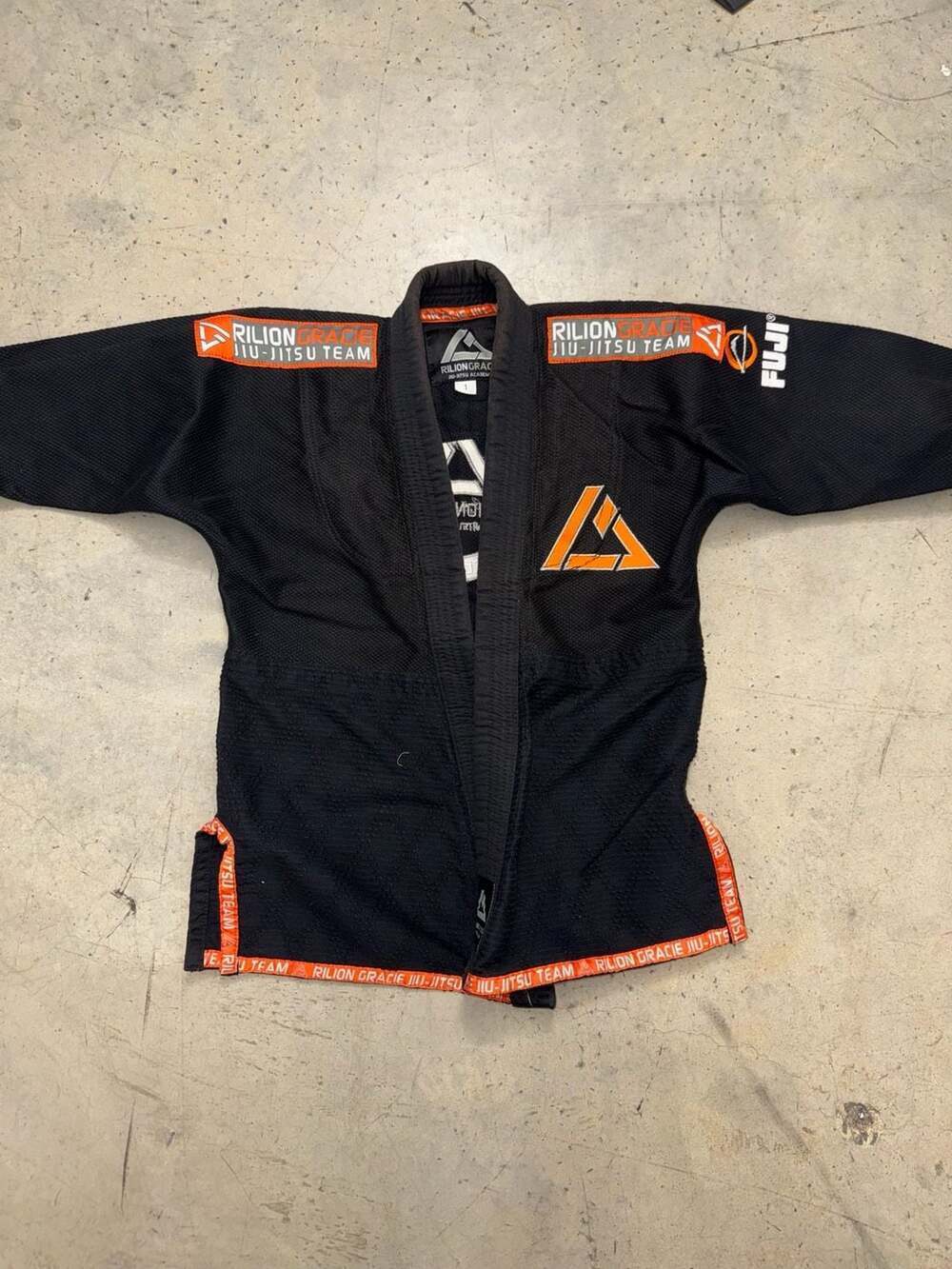 FUJI Official Rilion Gracie Academy Team BJJ Gi Black Size 1